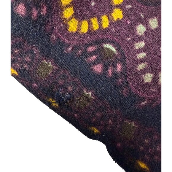 XL Sacred Threads Embroidered Boho Festival Blue Gray Plush Paisley Dress - Picture 10 of 11